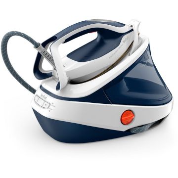 Tefal Statie de Calcat Tefal Pro Express Ultimate GV9712E0, 3000W, 690g/min, 1200ml, talpa Durilium, Albastru-Alb