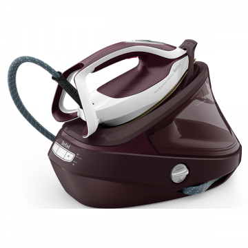 Tefal Statie de calcat TefalPro Express Ultimate GV9721E0, 3000W, 600g-min, 1200ml, talpa Durilium, Visiniu-Alb